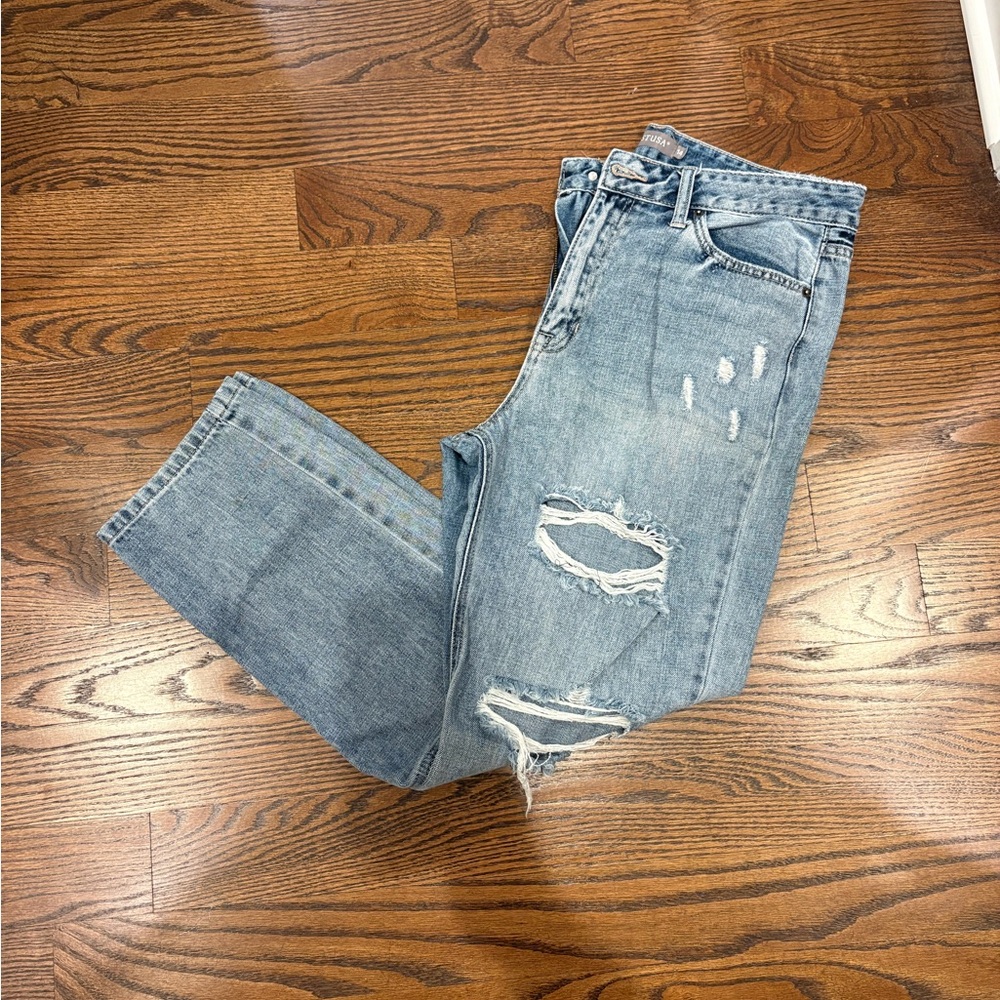 Just USA Distressed Blue Jeans